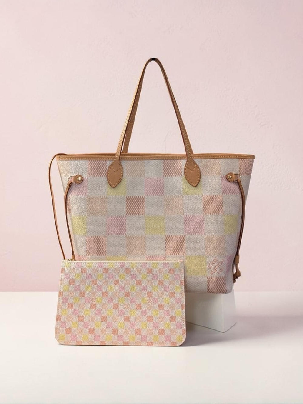 Authentic Louis Vuitton Ltd Edition Damierlicious Neverfull MM w/Pochette ~ 2024